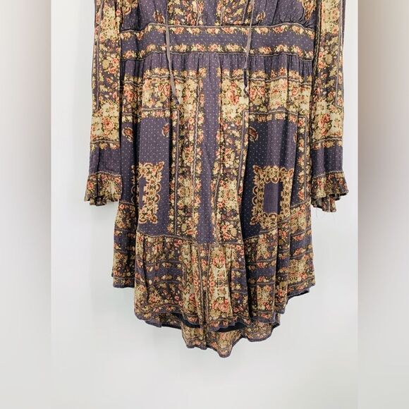 Free people | Bridgette Bohemian mini Dress | size Large - Picture 6 of 10